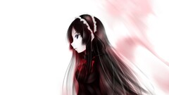 Anime anime girls Simple Background long hair