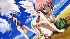 Anime anime girls sora no otoshimono swimsuits