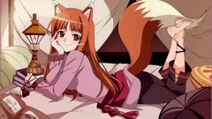Anime anime girls spice and wolf animal ears Holo The Wise Wolf 