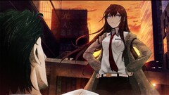 Anime anime girls steins gate makise kurisu okabe rintarou