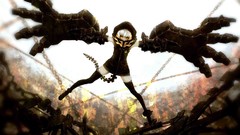 Anime anime girls strength black rock shooter