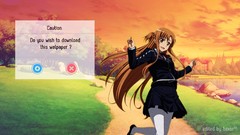 Anime anime girls sword art online yuuki asuna