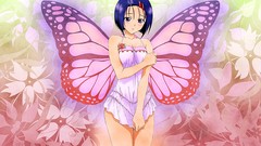 Anime anime girls to-love-ru Sairenji Haruna butterfly wings