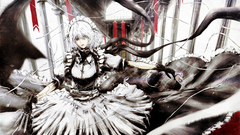 Anime anime girls touhou izayoi sakuya fantasy girl white hair