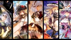 Anime anime girls touhou saigyouji yuyuko shameimaru aya izayoi 