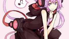Anime anime girls vocaloid purple hair purple eyes