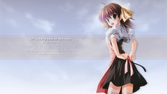 Anime anime girls waitress brunettes ef a tale of memories 