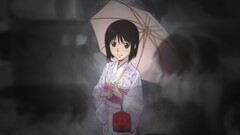Anime anime girls welcome to the nhk umbrella dark hair kimono