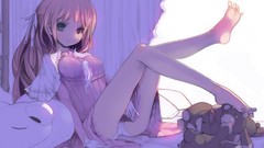 Anime anime girls white panties