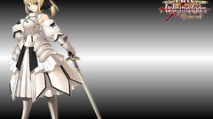 Anime armor saber Swords anime girls fate stay night fate 