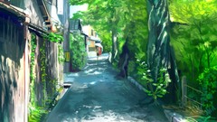 Anime artist artwork scenic
