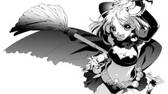 Anime artist paintings monochrome drawings anime girls fan art