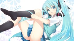 Anime artist skirts school uniforms hatsune miku vocaloid 