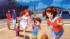 Anime asahina mikuru suzumiya haruhi kyon koizumi itsuki