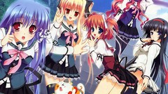 Anime backgrounds long hair anime girls brown eyes school 