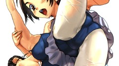 Anime ballet short hair Gymnast spread legs