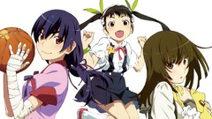 Anime basketball anime girls bakemonogatari kanbaru suruga 