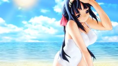 Anime Beaches anime girls ecchi