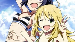 Anime Beaches anime girls idolmaster kikuchi makoto hoshii miki 