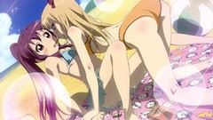 Anime Beaches long hair yuri yuru yuri pocky bikini swimsuits 