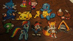 Anime Beads Pikachu pixel tails video games pixel art