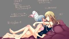 Anime beds lingerie momiji artwork bottomless Binbougami Ga! 