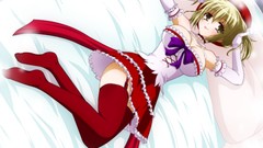 Anime beds short hair kore wa zombie desu ka thigh highs