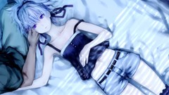 Anime beds Shorts yin anime girls darker than black hei purple 