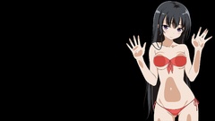 Anime black background anime girls boku wa tomodachi ga sukunai 