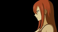 Anime black background anime girls fairy tail Scarlet Erza
