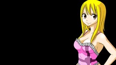 Anime black background fairy tail Heartfilia Lucy