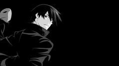 Anime black background monochrome darker than black hei looking 