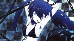 Anime black rock shooter arms raised bikini top lolitas