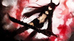 Anime black rock shooter Black Gold Saw
