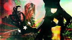 Anime black rock shooter Black Gold Saw
