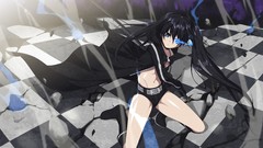 Anime black rock shooter black hair