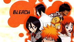 Anime bleach kurosaki ichigo inoue orihime kuchiki rukia 