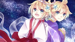 Anime blondes anime girls blue eyes kagamine len kagamine rin