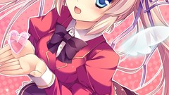 Anime blondes anime girls blue eyes school uniforms seifuku 