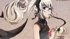 Anime blondes anime girls blue eyes seikon no qwaser pocky 