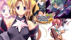 Anime blondes anime girls school uniforms green hair black hair 