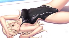 Anime blondes anime girls swimsuits