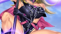 Anime blondes anime girls wand wink open mouth yu-gi-oh Dark 
