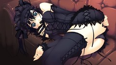 Anime blondes big eyes anime girls lingerie blue eyes brown 