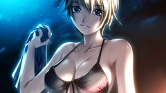 Anime blondes bikini hentai original characters Rezi (artist)