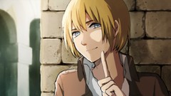 Anime blondes blue eyes short hair shingeki no kyojin anime 