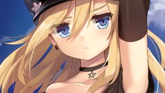 Anime blondes blue hair anime girls upscaled