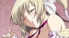 Anime blondes blush anime girls seikon no qwaser lying down 