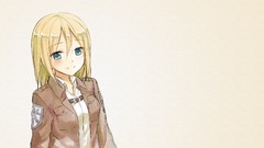 Anime blondes blush long hair anime girls blue eyes shingeki no 