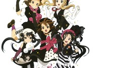 Anime blondes brunettes jumping akiyama mio k - on nakano azusa 